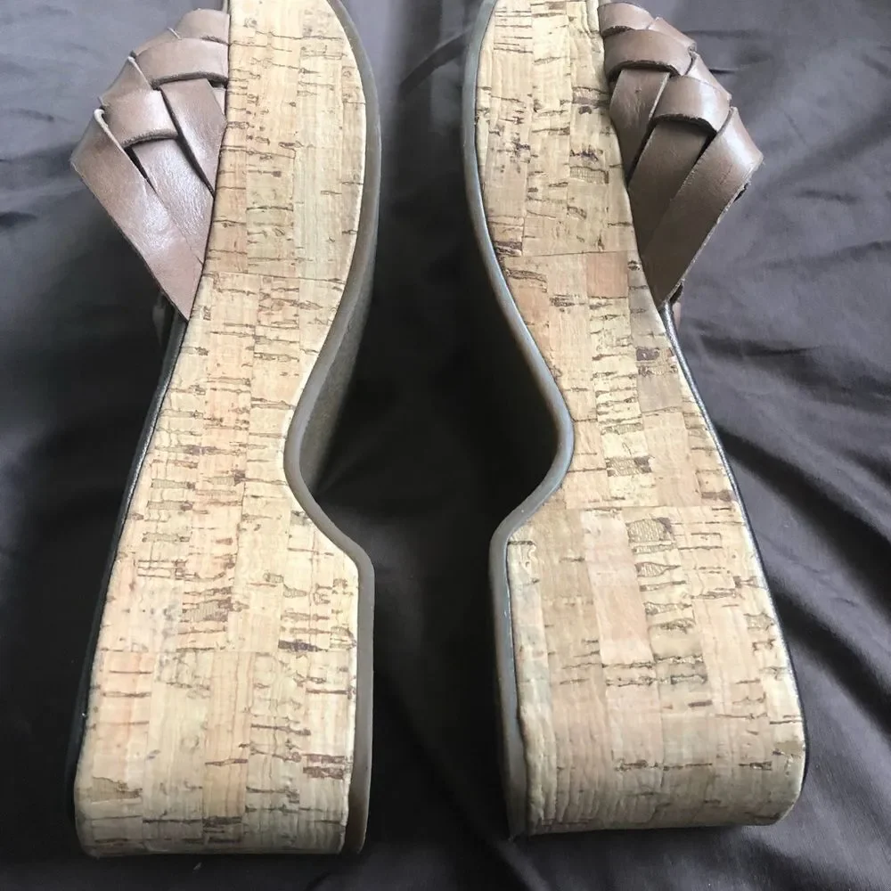 Matisse slip  cork wedges . Size: 6